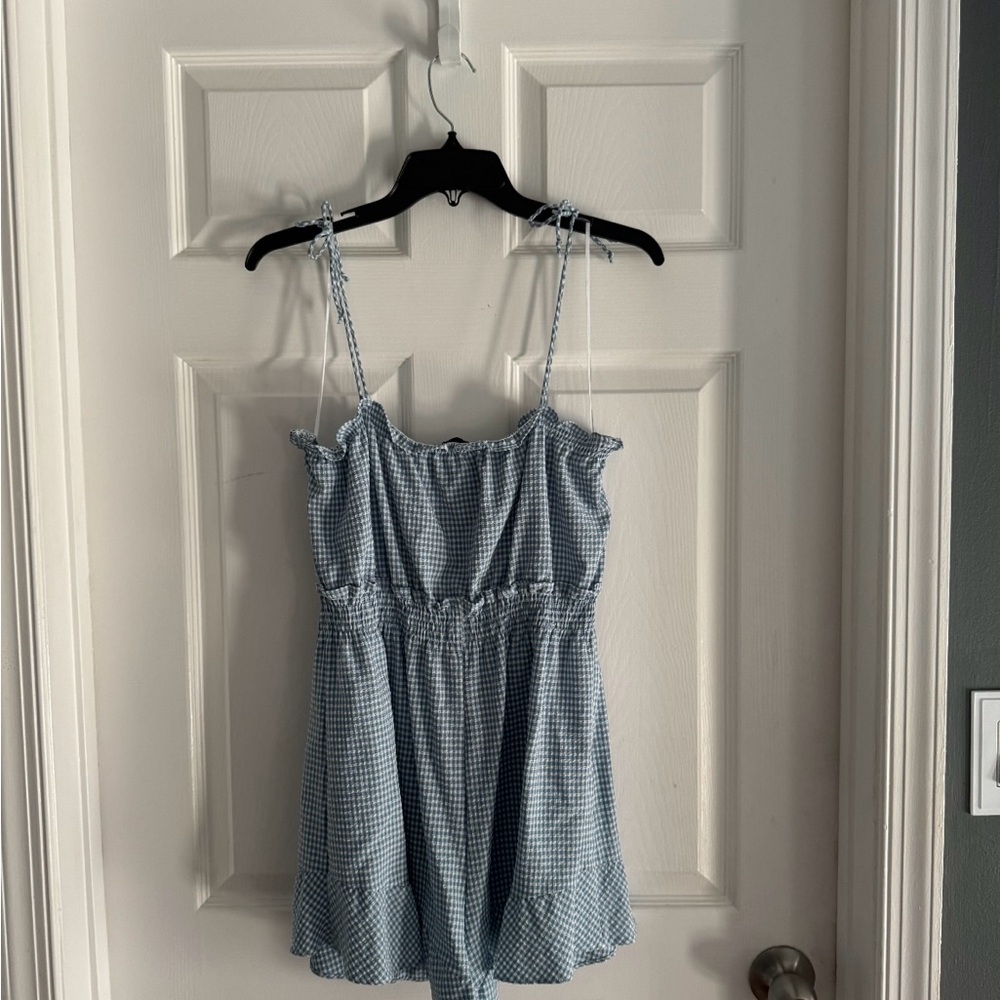 Forever 21 Blue Checkered Sundress